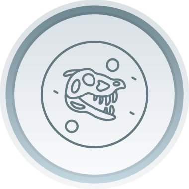 Dinozor simgesinin vektör illüstrasyonu