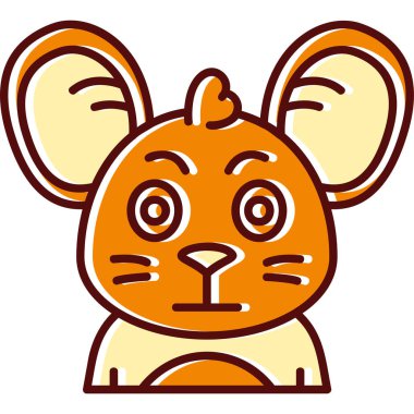 şirin maymun kafası çizgi film vektör illüstrasyon grafik tasarımı