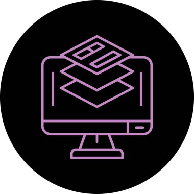 seo modern simgesinin vektör illüstrasyonu