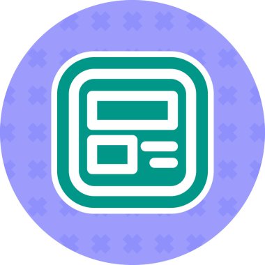 Bir kabartma vektör simgesine sahip eşsiz bir pencere