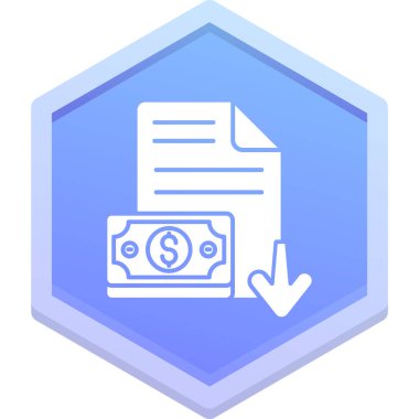 Para için. Web simgesi basit illüstrasyon