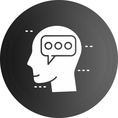 Moda Biçimli Beyin Simgesi İzole Arkaplan