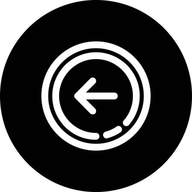 Yol işareti simgesinin illüstrasyon vektör simgesi.