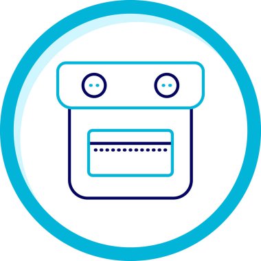 Robot simgesinin vektör illüstrasyonu