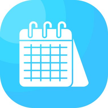 Takvim vektör simgesi modern basit illüstrasyon