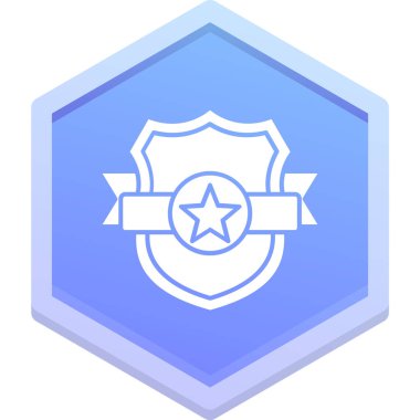 Rozet Simgesi Moda Biçiminde İzole Arkaplan