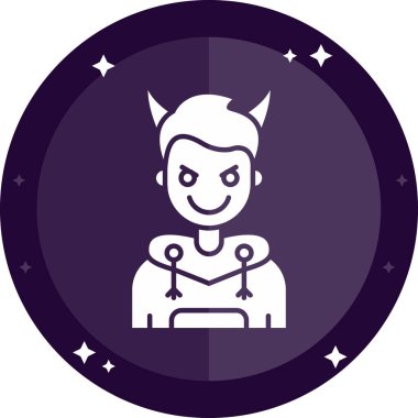 Bir Cadılar Bayramı simgesinin vektör illüstrasyonu