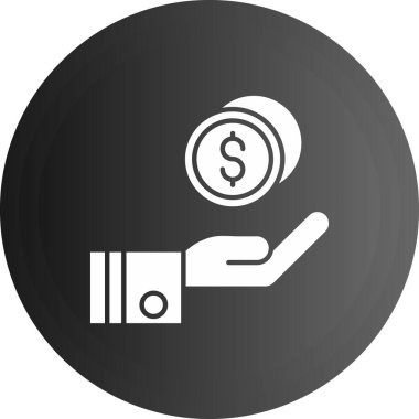 Bozuk Para Simgesi Moda Biçiminde İzole Arkaplan