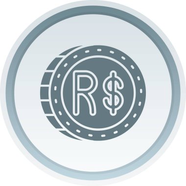 Dolar madeni para simgesi modaya uygun izole edilmiş arkaplan