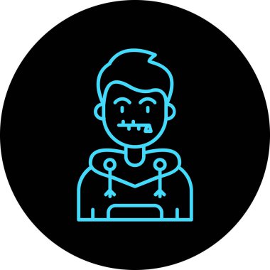 Cadılar Bayramı simgesinin vektör illüstrasyonu