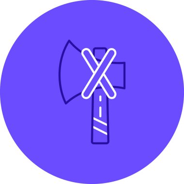 Bir kürek simgesinin vektör çizimi