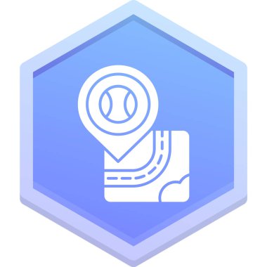 Harita PIN simgesi, izometrik stili