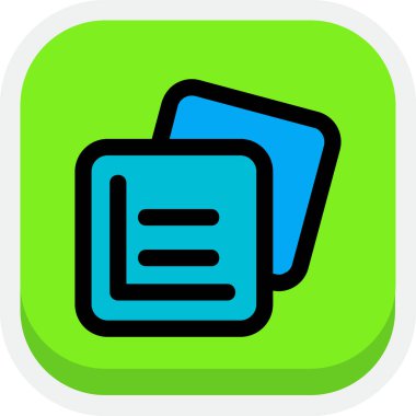 belge simgesi, vektör çizimi