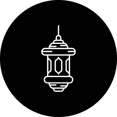 Bir fener simgesinin vektör illüstrasyonu