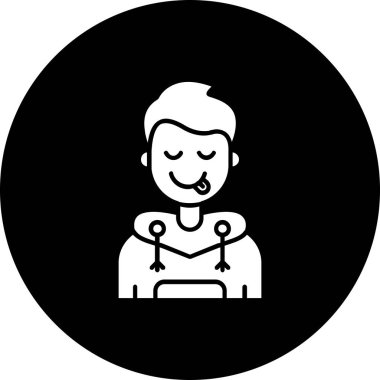 Bir kadın simgesinin vektör illüstrasyonu