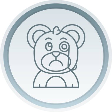 Ayı simgesi, karikatür tarzı