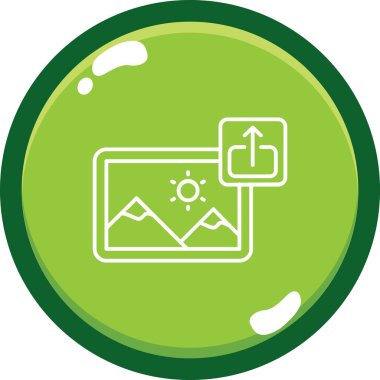 Doğa simgesinin vektör illüstrasyonu