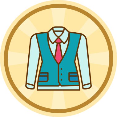 Ceket simge vektör çizim