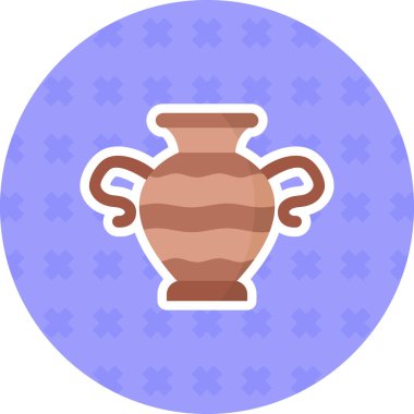 vazo ağ simgesi, vektör illüstrasyonu