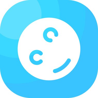 Bir gülen yüzün vektör illüstrasyonu