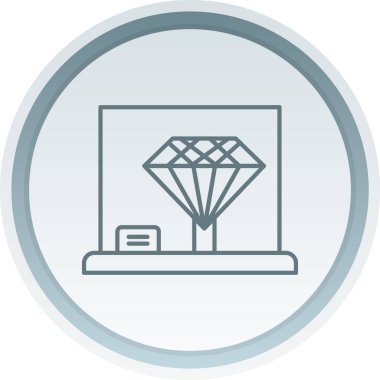 Yumuşak mavi arkaplanda izole edilmiş modaya uygun düz biçimdeki elmas simgesi