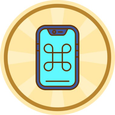 - Telefon. Web simgesi basit illüstrasyon