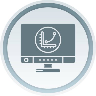 Bilgisayar faresi simgesi. Vektör illüstrasyonu