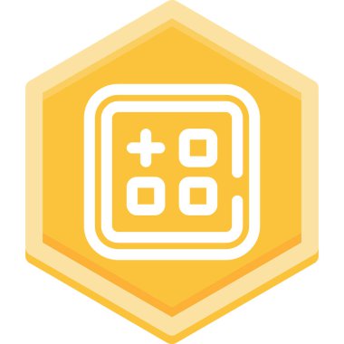 Takvimin basit simgesi, vektör illüstrasyonu