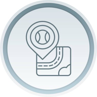 Yol simgesi vektör illüstrasyonu