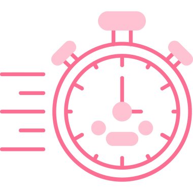 Saat simgesi, vektör illüstrasyon tasarımı