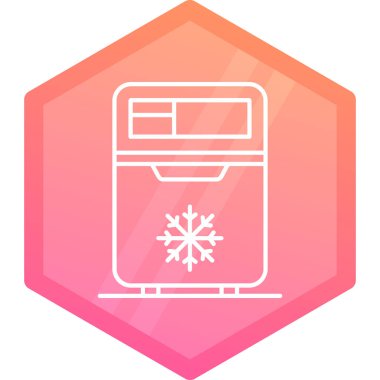 Beyaz zemin üzerinde kar taneleri ve kar ikonu olan renkli kar tanesi. Renk farkı kar taneleri ve kış. vektör.