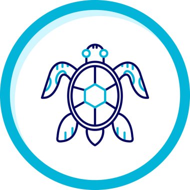 Kaplumbağa simge vektör çizim