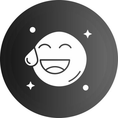 Gülümse. Web simgesi basit illüstrasyon