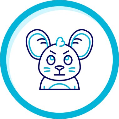 Tavşan simgesinin vektör çizimi