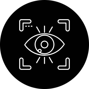 Göz simgesi, vektör illüstrasyonu