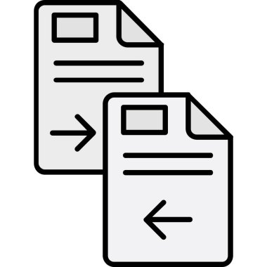 belge dosya simgesi ana hat biçiminde