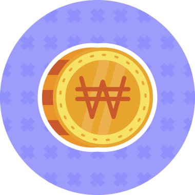 Para simgesinin vektör illüstrasyonu