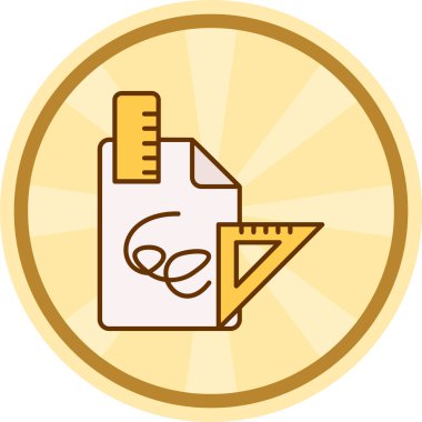 Sinema bileti ikonu vektör illüstrasyonu