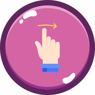 El ikonu. Vektör illüstrasyonu