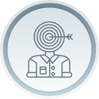 hedef simge vektör illüstrasyonu