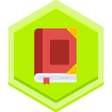 Vektör çizimi. Beyaz arkaplan üzerine bir kitap