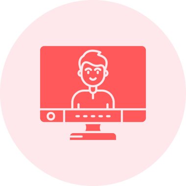 Modern dizüstü bilgisayar simgesinin vektör illüstrasyonu