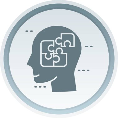 Yaratıcı düşünce. Web simgesi basit illüstrasyon