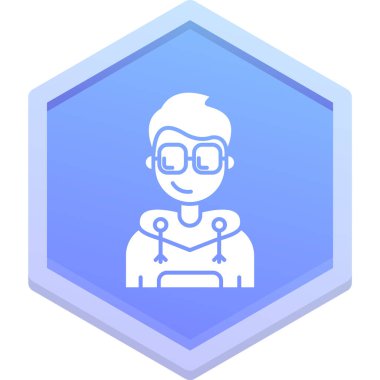 Doktor Avatar simgesi, vektör illüstrasyonu