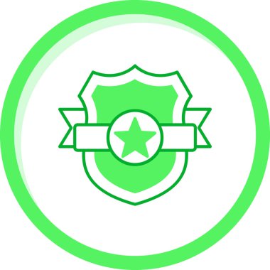 Rozet simge vektör çizim