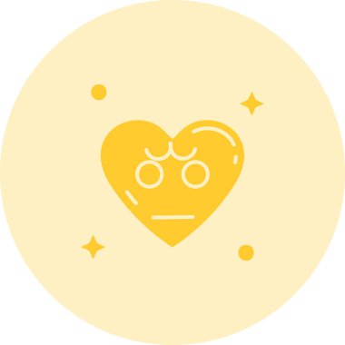 Aşkta yüz ifadesi - Sevgililer Günü kategorisinde kalp simgesi