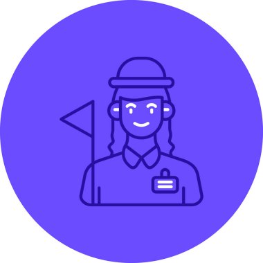 Mavi gözlü bir adamın vektör çizimi