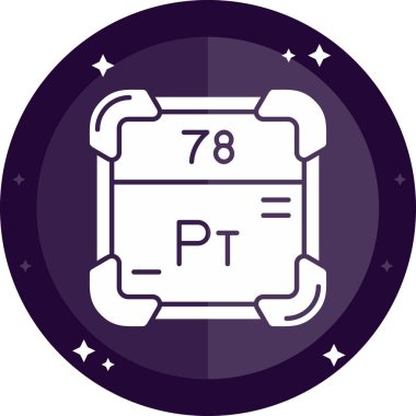 Topun dairesindeki bir harfin vektör simgesi