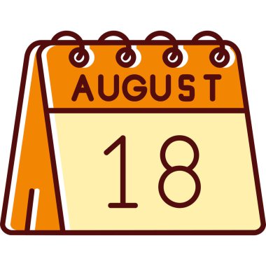 Düz stil takvim simgesi