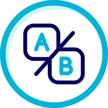 b b simgesinin vektör illüstrasyonu